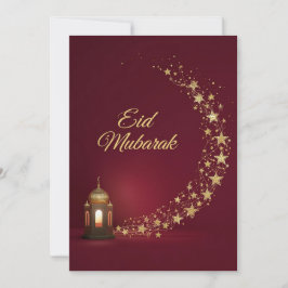 Festiva Tarjeta elegante personalizada de Eid Mubarak