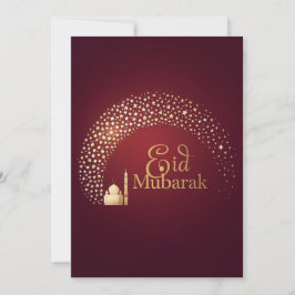 Festiva Tarjeta elegante personalizada de Eid Mubarak