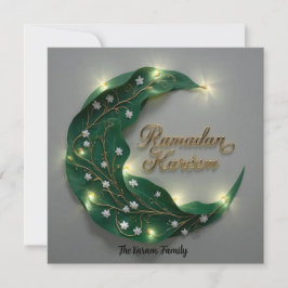 Festiva Tarjeta elegante personalizada Ramadan Kareem