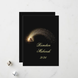 Festiva Tarjeta elegante personalizada Ramadan Mubarak 202