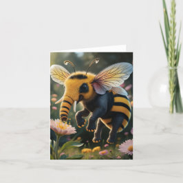 Festiva Tarjeta Elephant Bee Blank