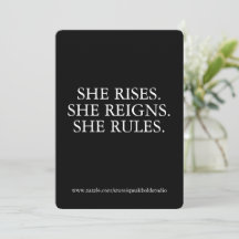 Tarjeta Ella Reina – Regalo de Cita Feminista Moti