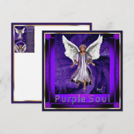 Festiva Tarjeta en blanco de Alma Púrpura