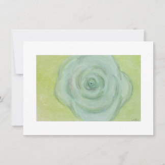 Festiva Tarjeta en blanco de apartamento de Rosa Blanca