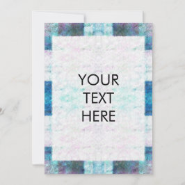 Festiva Tarjeta en blanco de color de agua de personalizab