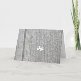 Festiva Tarjeta en blanco de puzzle Piece