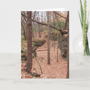 Festiva Tarjeta en blanco del ~ del otoño