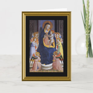 Festiva Tarjeta en blanco - Madonna y niño
