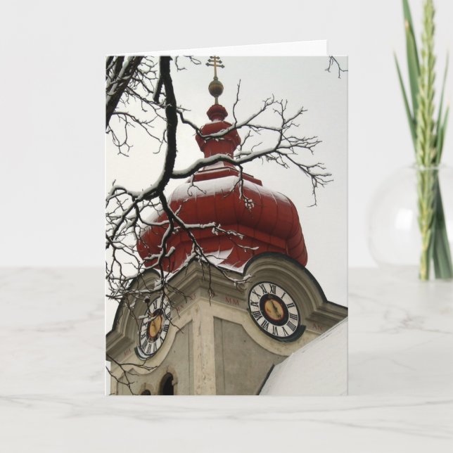 Festiva Tarjeta en blanco Nevado Salzburg (Anverso)