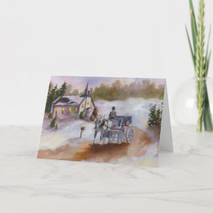 Festiva Tarjeta en blanco Sueño de Invierno