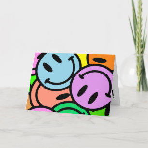 Festiva Tarjeta especial de agradecimiento a Rainbow Smile