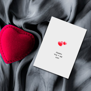 Festiva Tarjeta especial de San Valentín Minimalista Coraz
