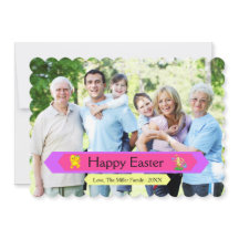 Tarjeta familiar de Feliz Pascua