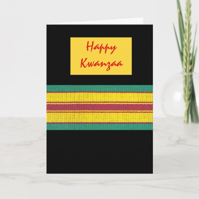 Festiva Tarjeta feliz de Kwanzaa (Anverso)