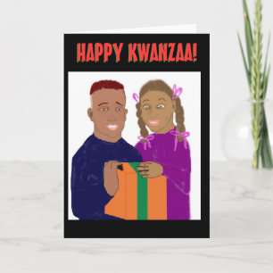 Festiva Tarjeta feliz de Kwanzaa
