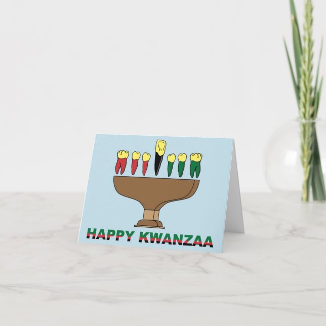 Festiva Tarjeta feliz de Kwanzaa (Anverso)