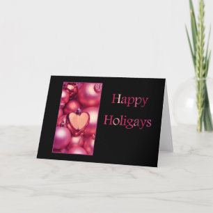 Festiva Tarjeta feliz de Navidades LGBT para gays
