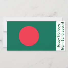 Festiva Tarjeta feliz de vacaciones de Bangladesh