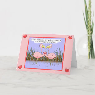 Festiva Tarjeta feliz del el día de San Valentín del