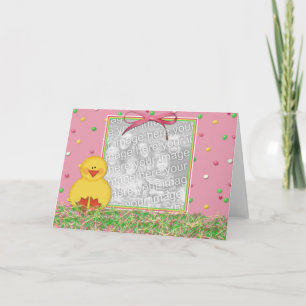 Festiva Tarjeta feliz del marco de la foto de Pascua