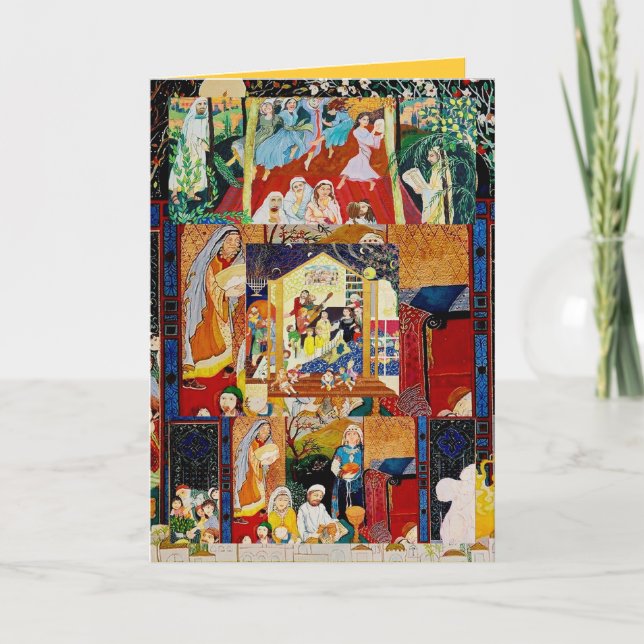 FESTIVA TARJETA FELIZ DEL PASSOVER (Anverso)