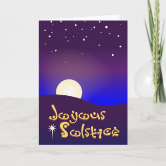 Festiva Tarjeta feliz del solsticio