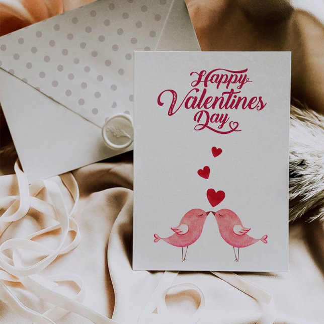 Festiva Tarjeta Feliz Día de San Valentín  (Happy Valentine's Day Card)