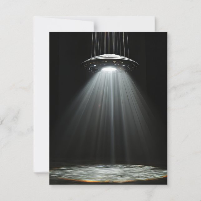 Festiva Tarjeta feliz Día Mundial del OVNI (Anverso)