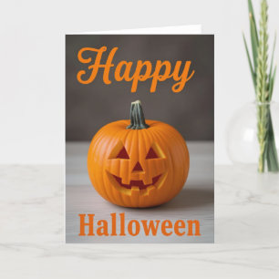 Festiva Tarjeta Feliz Halloween, Tarjeta de Halloween, Hal