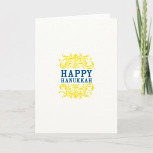 Festiva Tarjeta feliz Hanukkah