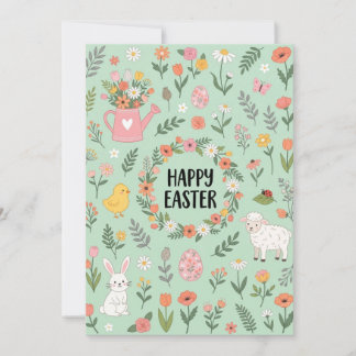 Festiva Tarjeta Feliz Pascua