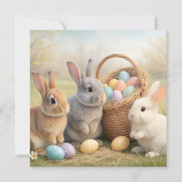 Festiva Tarjeta Feliz Pascua