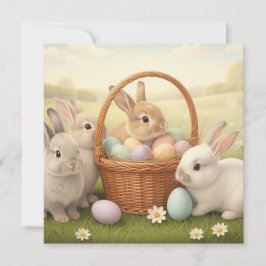 Festiva Tarjeta Feliz Pascua