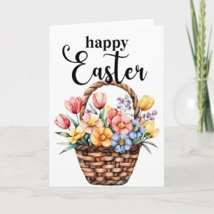 Festiva Tarjeta Feliz Pascua, Tarjeta de Cesta de Pascua
