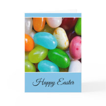 Tarjeta feliz personalizada de la haba de jalea de