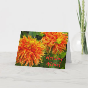 Festiva Tarjeta Floral de Vacaciones de Araña Mamá