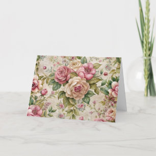 Festiva Tarjeta florística inspirada en éfemera de bonito