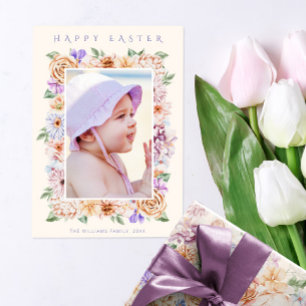 Festiva Tarjeta fotográfica Botánica Floral Easter