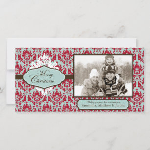 Festiva Tarjeta fotográfica Brocade Retro