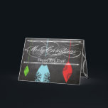 Festiva Tarjeta fotográfica Chalkboard Merry Christmas<br><div class="desc">Tarjeta fotográfica navideña de tipografía de Chalkboard Tarjeta fotográfica de Navidad</div>