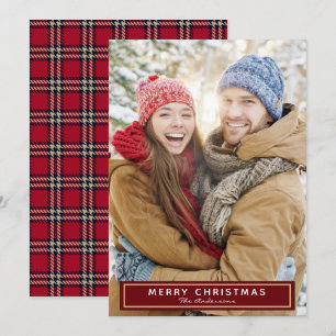 Festiva Tarjeta fotográfica colocada por navidades
