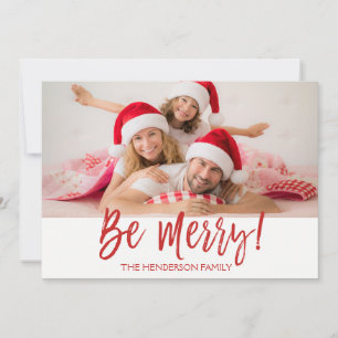 Festiva Tarjeta fotográfica con guión bajo la mano de Be M