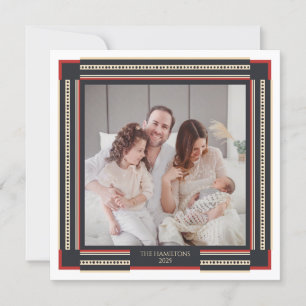 Festiva Tarjeta fotográfica con marco moderno