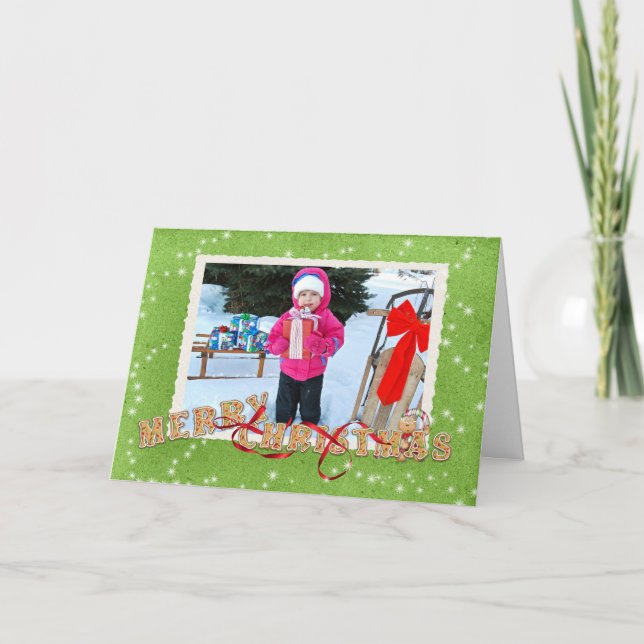 Festiva Tarjeta fotográfica Cookies navidades (Anverso)