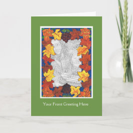 Festiva Tarjeta fotográfica de Acción de Gracias de person