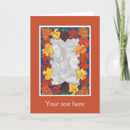 Festiva Tarjeta fotográfica de Acción de Gracias de person