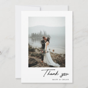 Festiva Tarjeta fotográfica de agradecimiento a los Bodas 
