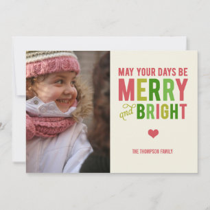 Festiva Tarjeta fotográfica de amarre y brillante/tarjeta 