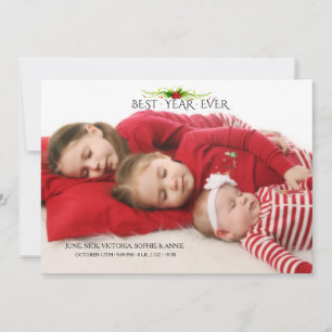 Festiva Tarjeta fotográfica de Año Nuevo