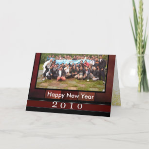 Festiva Tarjeta fotográfica de Año Nuevo